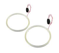 1 paire d'anneaux de voiture Angel Eye COB puces phare DRL LED pour ampoule de phare de moto(120mm)