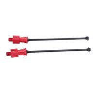 1 Paire D'arbre De Transmission Et Arrière En Métal Plus Épais Dogbone Cvd Pour Pièces De Mise À Niveau De Voiture Pour 1/6 Xrt Rc, Rouge