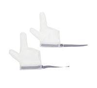 1 Paire De Anti-Manger En Maille Blanche De Toilettage De Protection De Pouce Pour Bébé Protège-Pouce En Tissu Protège-Pouce Pour Ventouses De Pouce