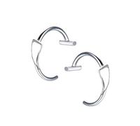 1 paire de bagues à lèvres de taille réglable en acier inoxydable pour déguisement et maquillage