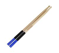1 paire de baguettes batterie en érable, brosse, maillets, accessoires professionnels for instruments musique à percussion bois Pour Les Batteurs(Blue)