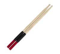 1 paire de baguettes batterie en érable, brosse, maillets, accessoires professionnels for instruments musique à percussion bois Pour Les Batteurs(Red)