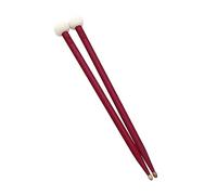 1 paire de baguettes de batterie à double extrémité avec pointe en bois et feutre - Accessoires de percussion faciles à utiliser - Maillets - Outils de batterie - Pièces d'instruments de musique