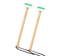 1 paire de baguettes pratiques en feutre et bois standard pour batteur
