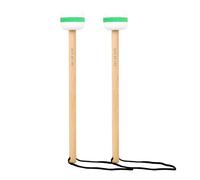 1 paire de baguettes pratiques en feutre et bois standard pour batteur