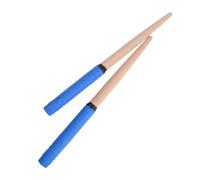 1 paire de baguettes Taiko 35 x 2 cm en bois pour tambour bleu