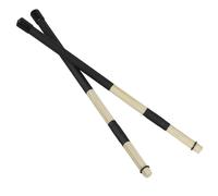 1 paire de balais batterie en érable 40 cm, baguettes jazz, tiges, accessoires for instruments percussion, rouge/vert/jaune/noir Pour Les Batteurs(Black)