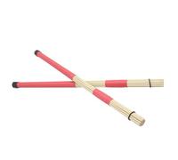 1 paire de balais batterie en érable 40 cm, baguettes jazz, tiges, accessoires for instruments percussion, rouge/vert/jaune/noir Pour Les Batteurs(Red)