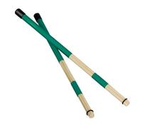 1 paire de balais batterie en érable 40 cm, baguettes jazz, tiges, accessoires for instruments percussion, rouge/vert/jaune/noir Pour Les Batteurs(Green)
