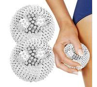 1 paire de balles de massage pour les mains, à pointes magnétiques | 1 paire de balles à presser avec épines denses pour et adultes paumes, jambes, pieds