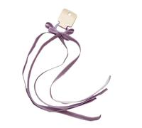 1 paire de bandes élastiques à cheveux en caoutchouc souple avec nœud en ruban pour queue de cheval