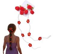 1 paire de barrettes à cheveux avec pince à cheveux tressées avec pompon, pour l'école, les rendez-vous galants, les déplacements, les adolescents, les femmes, les petites amies, les sœurs