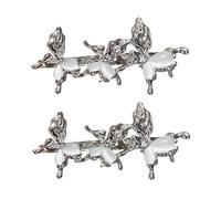 1 paire de barrettes à cheveux élégantes en forme de papillon œil de chat pour femmes et filles