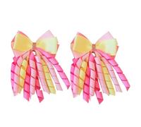 1 paire de barrettes à cheveux en perles pour enfants avec nœud papillon pour fêtes et rassemblements