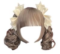 1 paire de barrettes à cheveux tendance avec nœud papillon 3D élégant ruban épingle à cheveux fête cosplay afficher votre