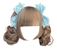 1 paire de barrettes à cheveux tendance avec nœud papillon 3D élégant ruban épingle à cheveux fête cosplay afficher votre