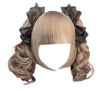 1 paire de barrettes à cheveux tendance avec nœud papillon 3D élégant ruban épingle à cheveux fête cosplay afficher votre