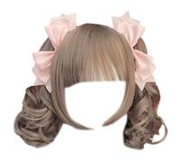 1 paire de barrettes à cheveux tendance avec nœud papillon 3D élégant ruban épingle à cheveux fête cosplay afficher votre