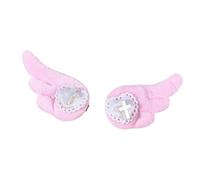 1 paire de barrettes sur le thème des anges avec accents de cœur confortables pour l'école et les événements