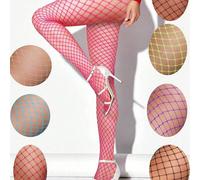 1 paire de bas résille sans couture de base pour femmes L,M,SCarreauÉtoffe