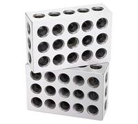 1 Paire de Blocs 1-2-3, 23 Trous Assortis, Machiniste 0,0002 Pouces, Gabarit 123, Fourniture Industrielle Ultra Précise