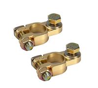 1 Paire de Bornes de Batterie +/- avec Boulons pour Voitures, Bateaux, Camping-Cars et Caravanes - Connecteurs Universels, Compatible avec Batteries 12V et 24V, pour Câbles de 35-50 mm²