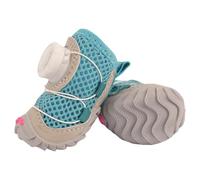 1 paire de bottes antidérapantes réfléchissantes pour chiots, semelles souples, protections de pattes de chien pendant les promenades et les loisirs, bottes résistantes aux intempéries