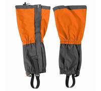1 Paire de Bottes de Neige guêtre imperméable élastique Legging enveloppements randonnée Camping Escalade Couvre Chaussures(Orange)