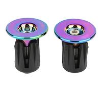 1 Paire de Bouchons d'extrémité de Guidon de Vélo Colorés, Bouchons d'extrémité de Guidon de Vélo de Montagne, Capuchons de Verrouillage pour Barres de 22 à 24mm