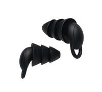 1 paire de bouchons d'oreille en silicone avec réduction du bruit, isolation phonique, anti-bruit, aide au sommeil, cache-oreilles (noir)
