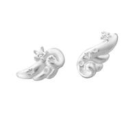 1 paire de boucles d ' oreilles inspirées des ailes d ' ange, confortables à porter, clous d ' oreille adaptés jeunes femmes, divers événements, boucles d ' oreilles élégantes en forme d ' aile