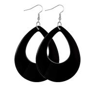 1 paire de boucles d ’ oreilles néons esthétiques, gouttelette d ’ eau exagérée, crochets d ’ oreille légers en plastique vintage assortis, gouttelette d ’ eau vintage