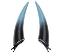 1 paire de boucles d'oreilles 3D en forme de corne de diable pour Halloween | Barrettes à cheveux, accessoires de bijoux, coiffes confortables pour Halloween, fêtes et costumes de cosplay