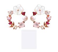 1 paire de boucles d'oreilles à tige avec 1 sac de rangement pour boucles d'oreilles allergiques, boucles d'oreilles pour femmes et filles, petites boucles d'oreilles pour fête de mariage, Acier allié