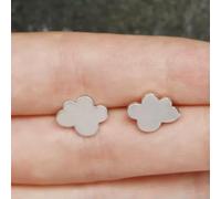 1 Paire de Boucles d'oreilles à Tige élégantes en Argent pour Femmes, Motif Nuages de Pluie, Soleil et Tonnerre, New-Cloud