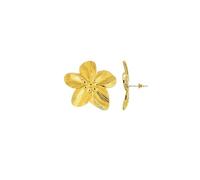 1 paire de boucles d'oreilles à tige en forme de fleur romantique pour femme - Style punk - Grandes fleurs, taille unique, Agate