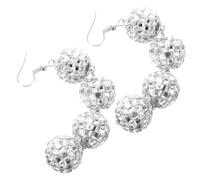 1 Paire De Boucles D'Oreilles Boule Disco Costume Disco Tenue Rave Enterrement De Vie De Jeune Fille Boucles D'Oreilles Pendantes Disco Décorations De Fête Boucles