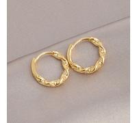 1 paire de boucles d'oreilles créoles françaises à l'infini, design spirale avec diamants, bijoux à la mode pour l'été, accessoire de luxe et élégant, convient pour la petite amie, la meilleure amie, 