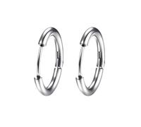 1 paire de boucles d'oreilles créoles rondes punk en acier inoxydable pour homme et femme, ne se décolorent pas, bijoux hip-hop, bijoux masculins, Toffee chair 2, Agate