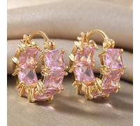 1 paire de boucles d'oreilles créoles simples pour femmes, boucles d'oreilles pour tous les jours, cadeau d'anniversaire de conception de niche unique Taille UniqueCuivre