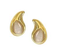 1 paire de boucles d'oreilles géométriques élégantes, bijoux d'oreille tendance, texture en alliage, adaptées pour un usage quotidien et une fête. Boucles d'oreilles uniques, taille unique, Comme