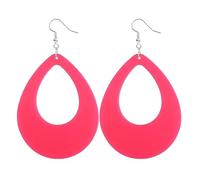 1 paire de boucles d'oreilles légères de couleur vintage, tendance, esthétiques, néons pour femmes, crochets d'oreilles assortis, goutte d'eau vintage, taille unique, Comme décrit, Comme décrit.
