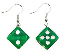 1 Paire de Boucles d'oreilles Pendantes Dés de Couleur Bijoux de Couleur vive Boucles d'oreilles Crochet exquises drôles pour Un Usage Quotidien