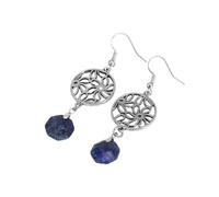 1 paire de boucles d'oreilles pendantes en pierre naturelle pour femme Améthystes à facettes Rose Fleur Crochet Boucle d'oreille, Pierre