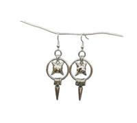 1 paire de boucles d'oreilles tendance en alliage avec boules et sabot de cheval idéales pour les concerts
