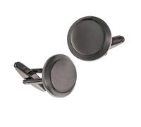 1 paire de boutons de chemise en métal multi-usages à motif géométrique, accessoires de robe française, texture métallique pour hommes, boutons de manchette français pour hommes, taille unique, Comme