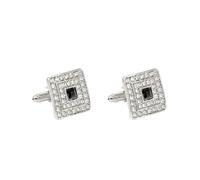 1 Paire De Boutons De Manchette Carré Diamant Boutons De Manchette Chemise Blazer FrançAis Homme