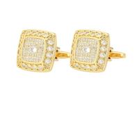 1 Paire De Boutons De Manchette CarréS En Losange Zircon Chemise FrançAise Homme Boutons De Manchette
