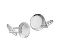 1 paire de boutons de manchette contemporains en métal pour homme, chemise française, accessoires adaptés à diverses occasions