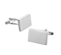 1 paire de boutons de manchette pratiques en métal avec design moderne minimaliste artistique pour affaires ou soirée, chemise élégante essentielle, taille unique, Comme décrit, Comme décrit.